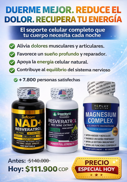 NAD + RESVERATROL + MAGNESIO COMPLEX