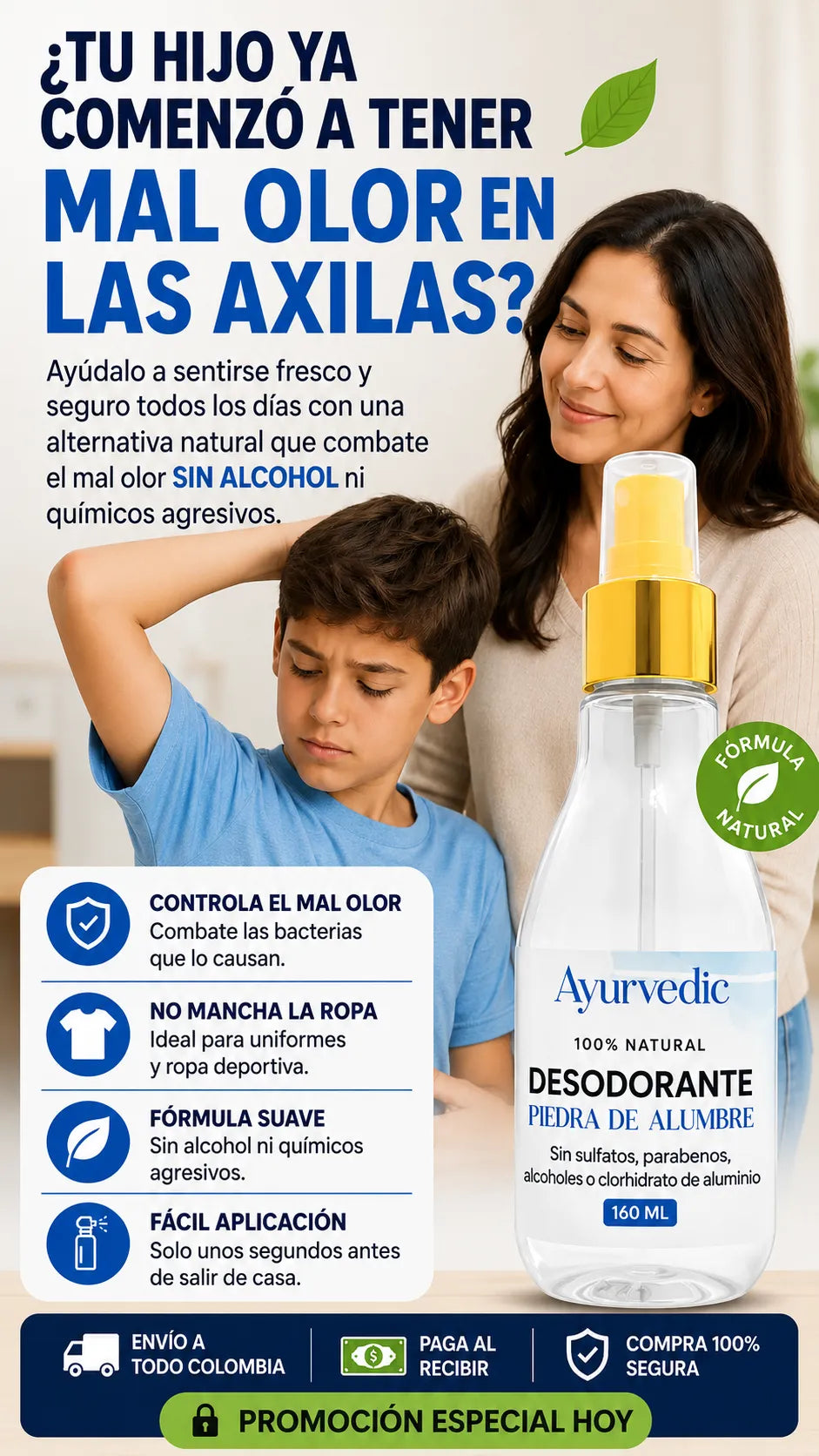 DESODORANTE DE PIEDRA DE ALUMBRE 160 ML