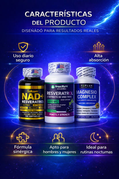 NAD + RESVERATROL + MAGNESIO COMPLEX