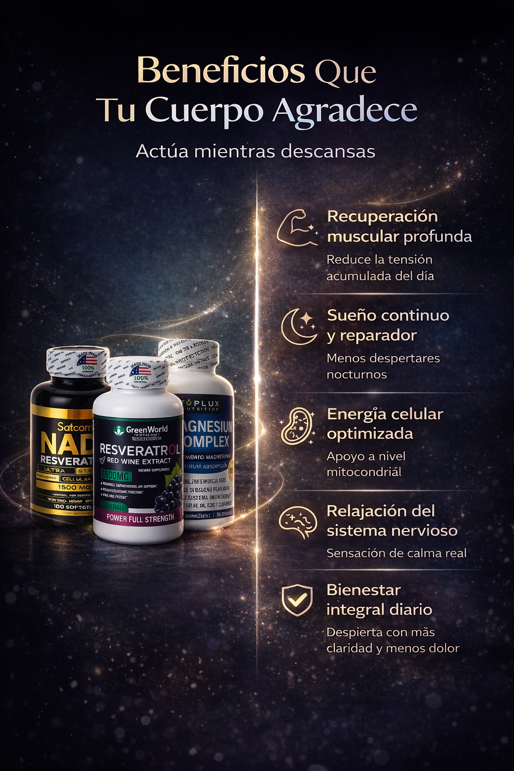 NAD + RESVERATROL + MAGNESIO COMPLEX